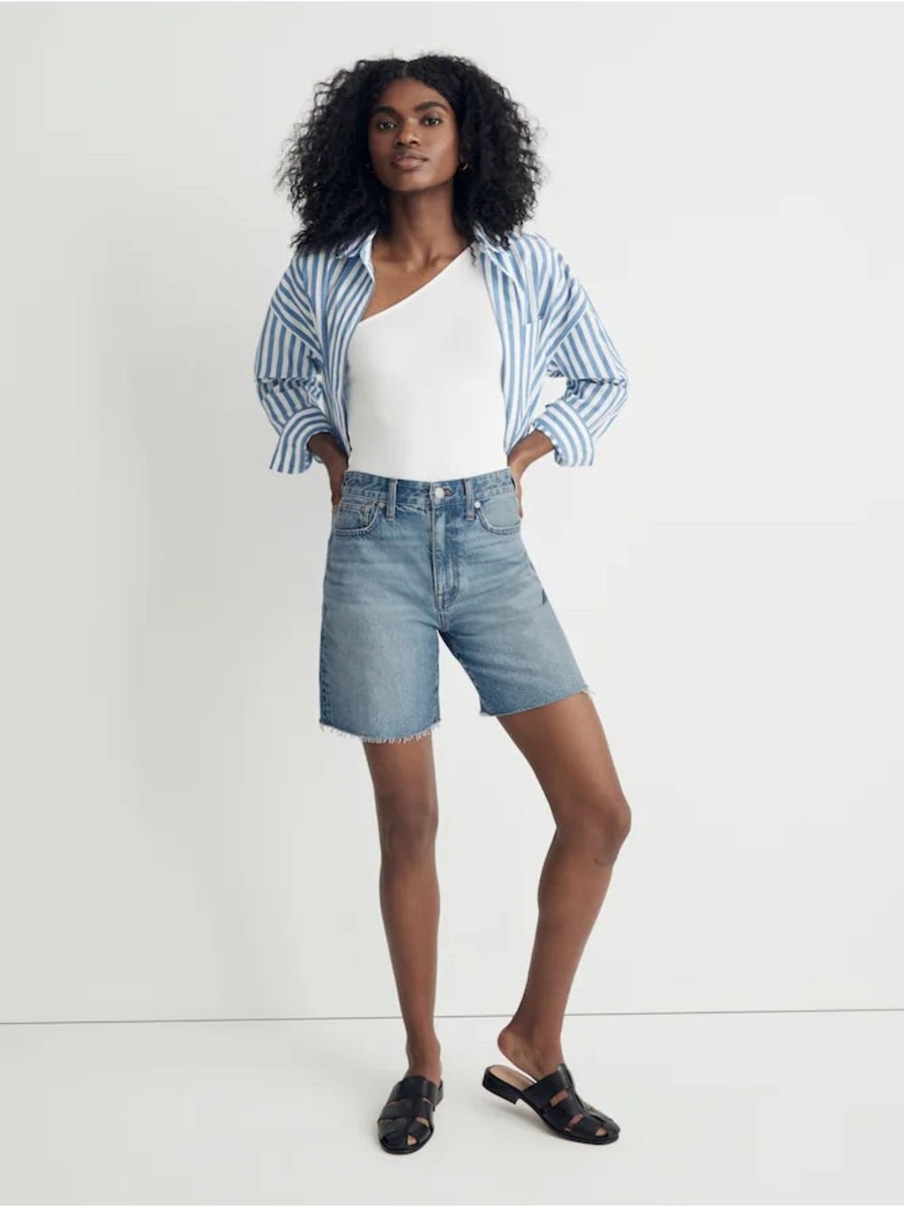 Madewell 9” Denim Raw Hem Shorts